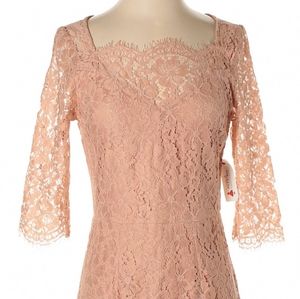 Blush Nude Pink Dress Modest style